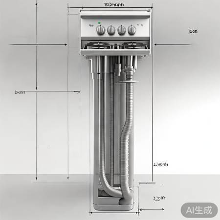 燃气灶安装尺寸与接口图