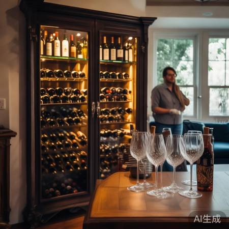 周末品味酒柜与红酒杯