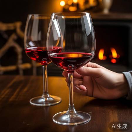 红酒杯轻摇,辨声选杯