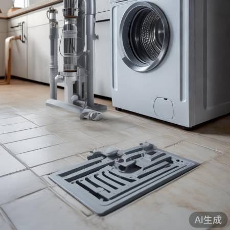 洗衣机地漏近且高,排水快