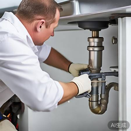 拆卸下水口,勿丢螺丝