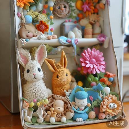 粘土创意冰箱盒