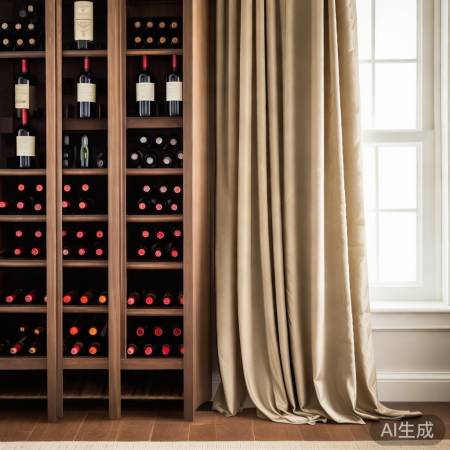 红酒柜布帘摆放技巧：打造优雅储酒环境