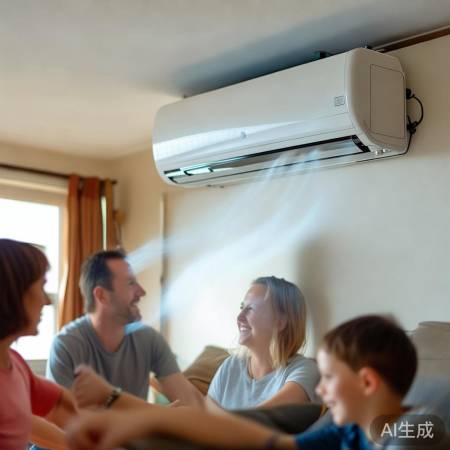 空调安装完毕，调试确认。