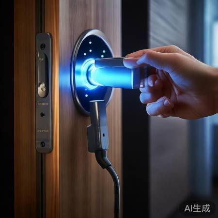 指纹锁USB应急充电