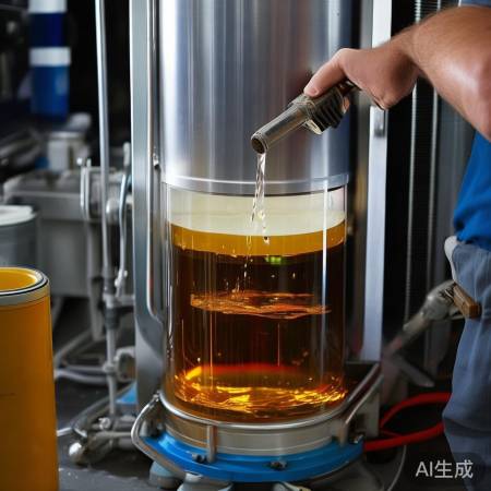 油分离，吸油入容器