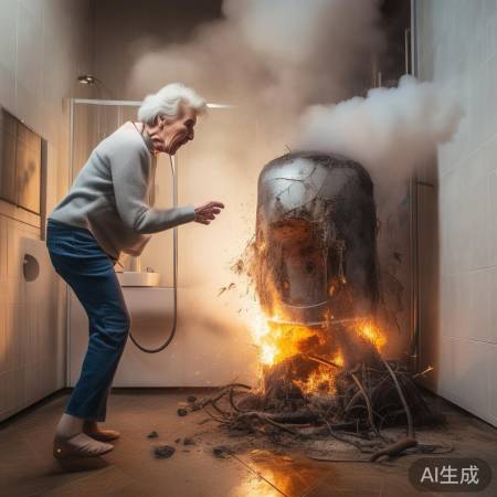 电热水器爆炸,幸免于难