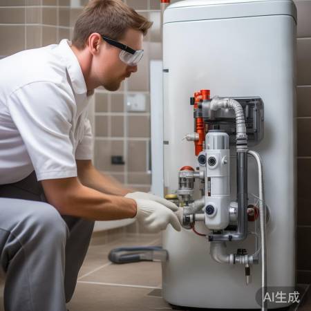 连接热水循环泵,确保正常工作