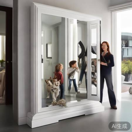 保险柜镜子：多用途家居艺术品