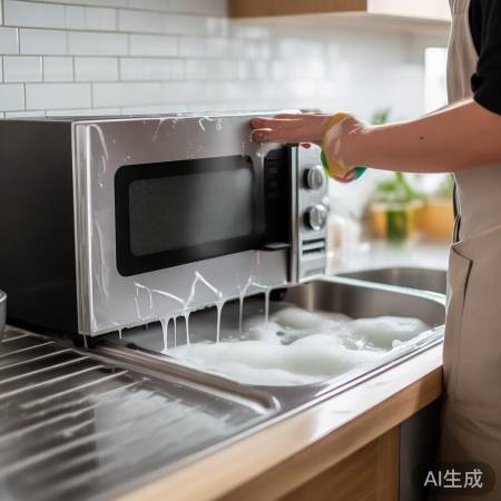 清洁外壳，从上往下擦