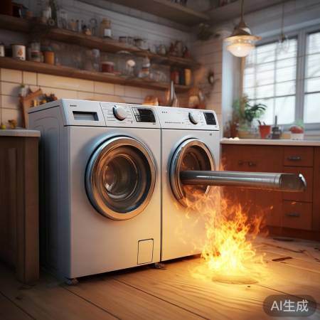 双桶洗衣机排水口自燃现象解析