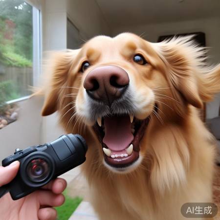 小狗装凶拍照,笑料百出