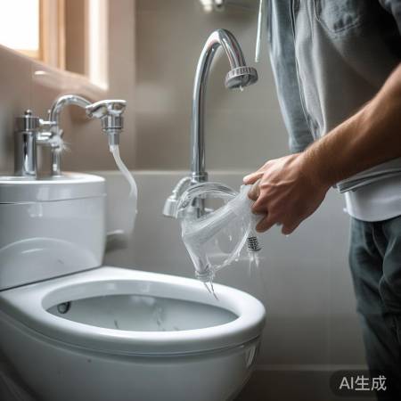 马桶喷头检查清洗