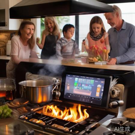 金溪柴火灶智能快捷，烹饪温馨。
