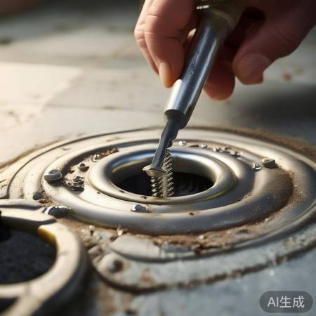拆排水口，别丢螺丝