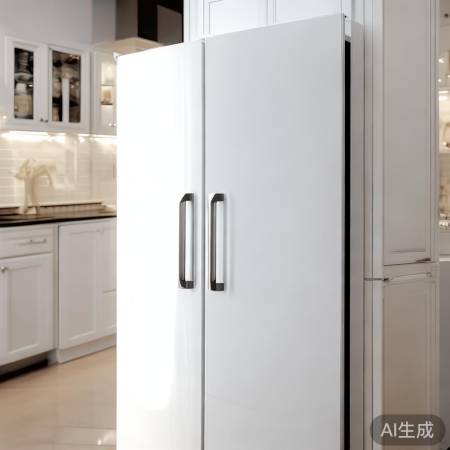 简约白色冰箱，高端大气