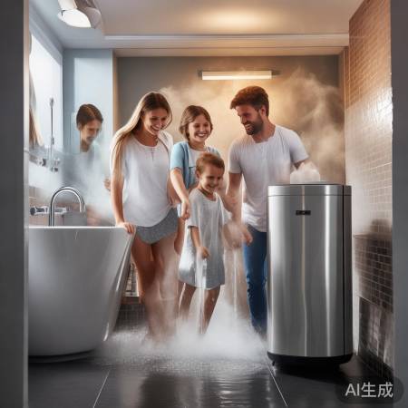 “热水器安装成功，热水享受！”