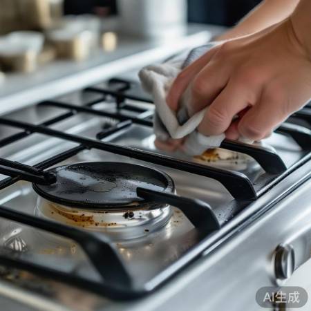 清洁燃气灶，安全燃烧