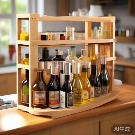 迷你隔板变调料架，收纳整洁防撒