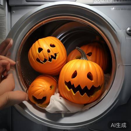 洗衣机里的南瓜灯惊喜