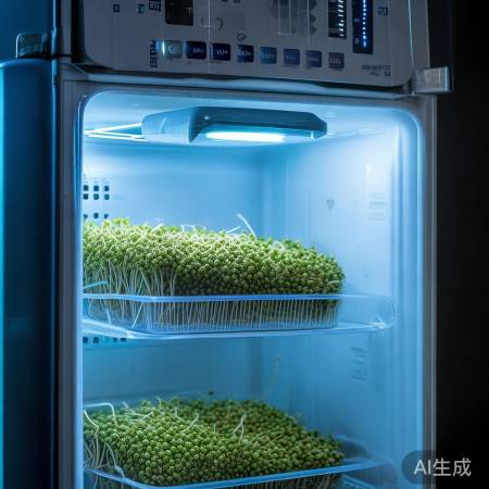 绿豆发芽,冷藏温度控0-4
