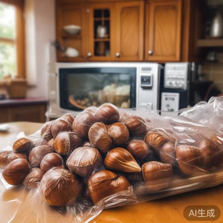 冻栗子,口感鲜美,家庭必备。