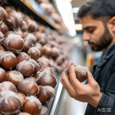 选栗子小窍门:外观均匀无破损,