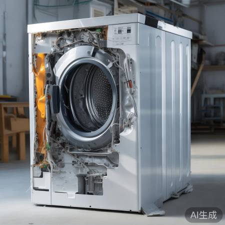 拆卸洗衣机盖板