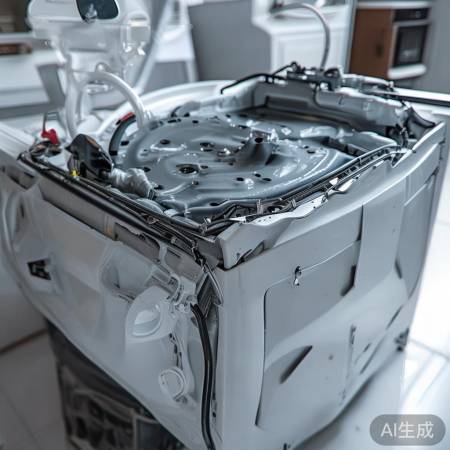 洗衣机维修完毕,恢复工作