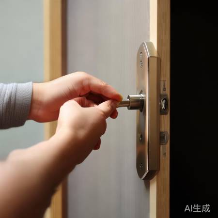 安装锁体,测试顺畅