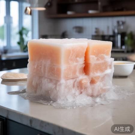 食材冻硬似冰块,解冻温水浴