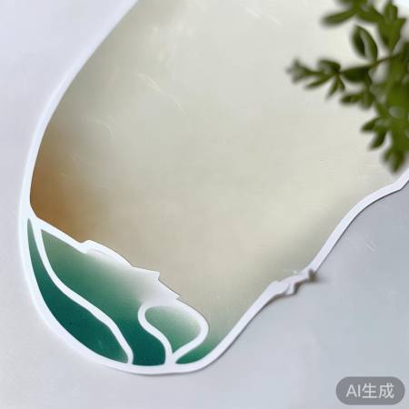 环保椭圆贴纸，简约自然
