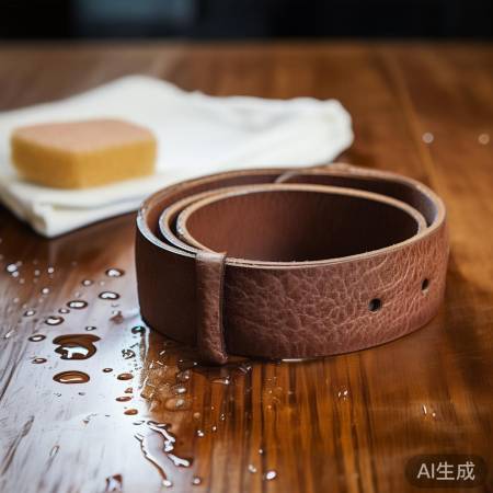 皮质腰带忌水洗