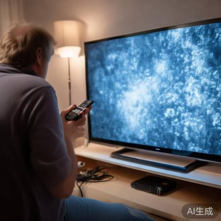 检查信号源，电视亮灯问题