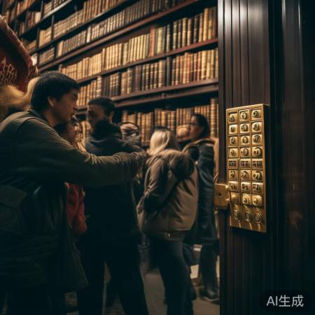 福建图书馆神秘密码门