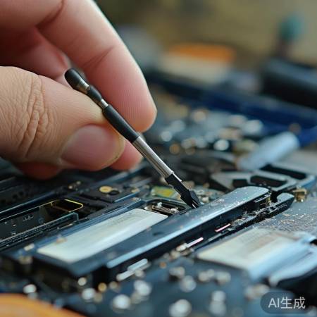 轻柔取出电池