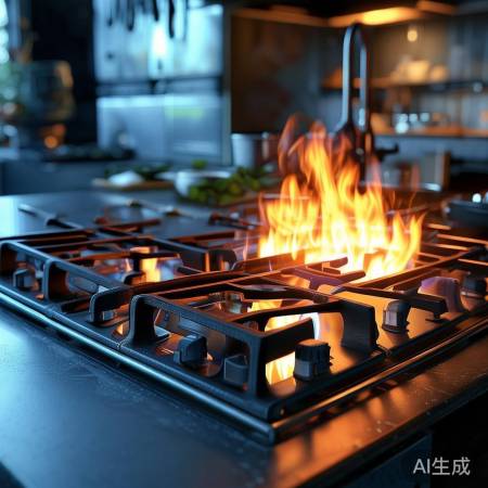 燃气灶热负荷高,烹饪效果好