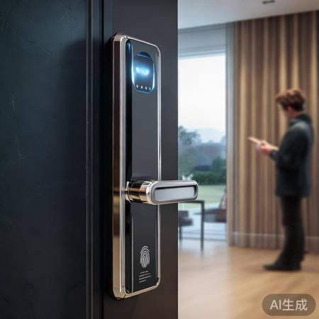 指纹锁双重识别,安全便捷
