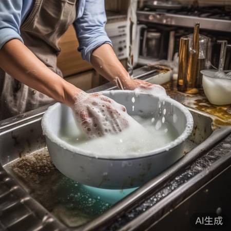 热水食醋除油垢