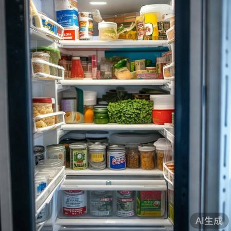 冰箱内部过满