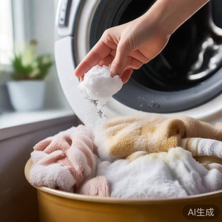 小苏打粉清洁毛巾,去污小伤。