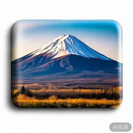 富士山冰箱贴,自然气息浓厚
