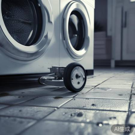 双杠洗衣机轮滑解决法