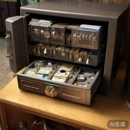 保险柜内物品分类存放