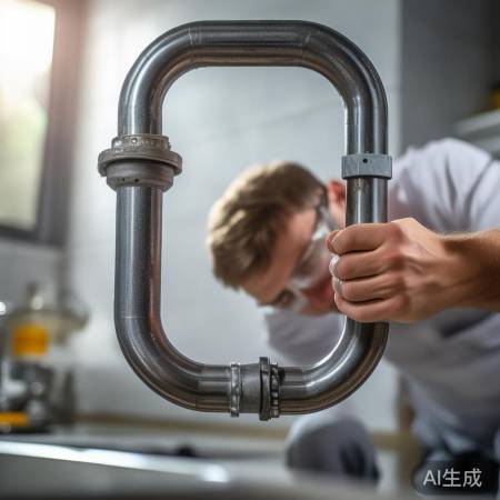 U型管夹稳固排水管