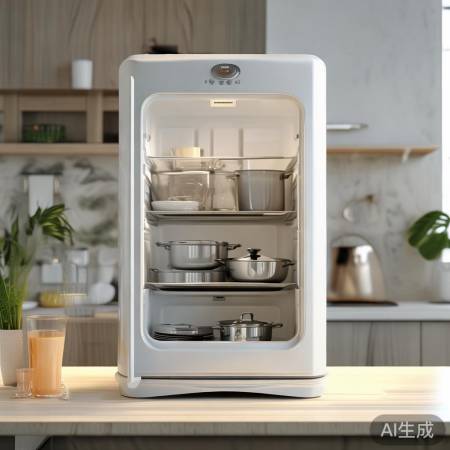 “小白熊消毒柜，餐具洁净利器”
