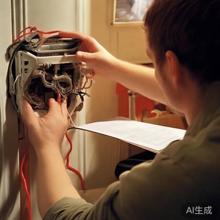 更换加热器，先断电再操作