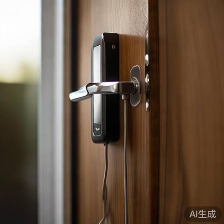 重插电源线测试指纹锁