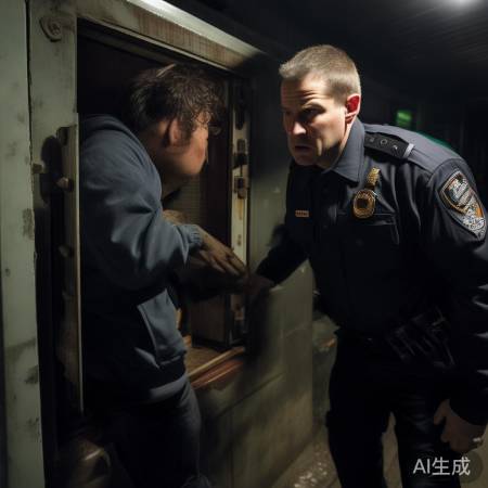 警察制止撬柜网友