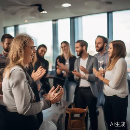 晚会后感谢鼓励团队